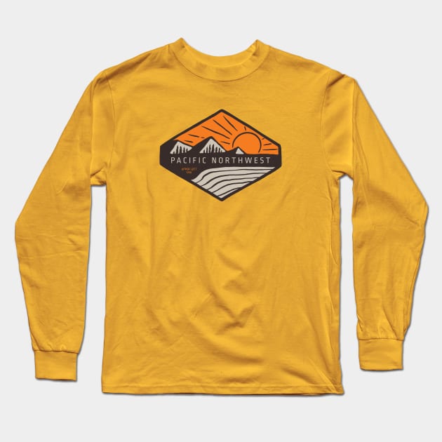 Pacific Northwest Long Sleeve T-Shirt by happysquatch